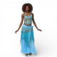 Tenue de danse orientale 2 pièces Haut + Jupe bleu ciel et or - 1