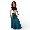 Tenue tribale de danse orientale indigo