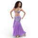 Ensemble de danse orientale top jupe sirène violet