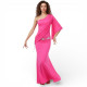 Robe de danse orientale longue femme fuschia - 1