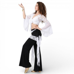 Tenue de cours de danse orientale blanc - 1