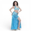 Costume semi pro de danse orientale turquoise