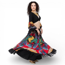 Costume de danse 2 pièces multicolore - 1