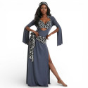 Ensemble complet Robe Baladi / Saïdi de danse orientale anthracite