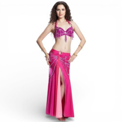 Costume de danse orientale fuschia - 1