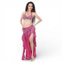 Costume semi pro de danse orientale rose