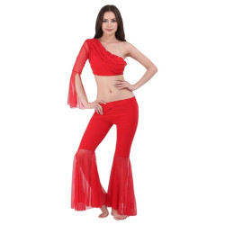 Tenue pour cours de danse orientale rouge - 1