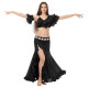 Tenue de danse orientale femme noire 3 pièces - 1