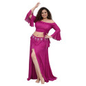 Costume de danse orientale Femme fuschia ou marron Taille XL/2XL