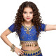 Choli enfant de danse orientale bleu roi - 1