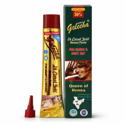 Tube henné Golecha marron prêt à l’emploi – pâte mehendi pour tatouage indien mains et corps - 3
