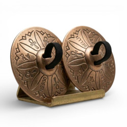 Paire de sagattes dorées pour une main - 1