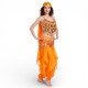 Costume de danse orientale top sarouel orange - 1