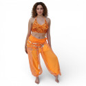 Tenue de danse indienne et orientale orange