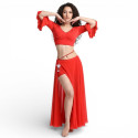 Tenue de danse orientale en lycra pailleté 2 pièces