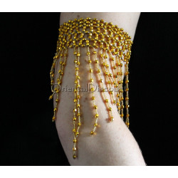 Bracelet de bras de danse orientale doré
