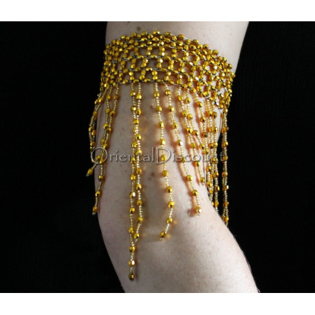 Bracelet de bras de danse orientale doré