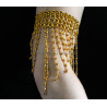 Bracelet de bras de danse orientale doré à l'unité