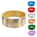 Bracelets indiens bangles Bollywood – lot de bracelets fins diamètre 65 mm
