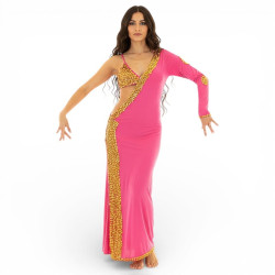 Robe baladi/Saidi de danse orientale fuschia - 1