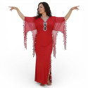 Robe baladi / Saidi de danse orientale rouge