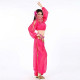 Tenue orientale top sarouel fuschia - 1