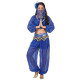 Tenue orientale top sarouel bleu nuit - 1
