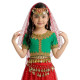 Voile de tête pour enfant de danse orientale à paillettes rouge - 1