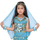 Voile de tête de danse orientale enfant bleu ciel - 1
