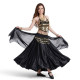 Tenue danse orientale noire satinée 2 pièces - 1