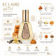 Notes olfactives du parfum Eclaire 50 ml avec accords caramel vanille musc et ambre gourmand oriental féminin