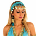 Serre tête filet de danse orientale turquoise