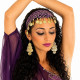 Serre tête filet de danse orientale violet foncé - 1