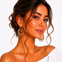 Paire de boucles d'oreilles orientales anneaux