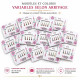 Assortiment de bindis autocollants indiens modèles et coloris variables
