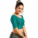 Choli pour sari indien – Haut court élastiqué dos échancré - 31