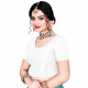Choli pour sari indien – Haut court élastiqué dos échancré - 32