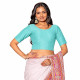 Choli pour sari indien – Haut court élastiqué dos échancré - 33