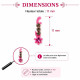 Dimensions d'un mini bindi autocollant indien hauteur environ 11 mm