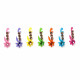 Lot de 7 bindis autocollants indiens mini format