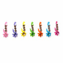 Lot de 7 bindis autocollants indiens mini strass colorés – modèles variés