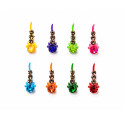 Lot de 8 Mini Bindis Autocollants Indiens Multicolores – Strass Colorés