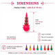 Mini bindi autocollant indien dimensions entre 8 et 10 mm