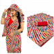 Sari Rajasthan multicolore inspiré des traditions folkloriques indiennes