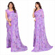 Sari lavande floral élégant pour femme, cérémonie printanière et réception