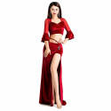 Tenue de danse orientale femme velours et résille