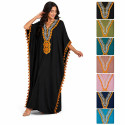 Djellaba femme pompons
