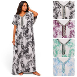 Les différents coloris de la djellaba femme Toile de Jouy 