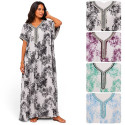 Djellaba femme Toile de Jouy manches courtes