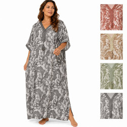 Djellaba femme imprimé aquarelle disponible en plusieurs coloris du M au 3XL